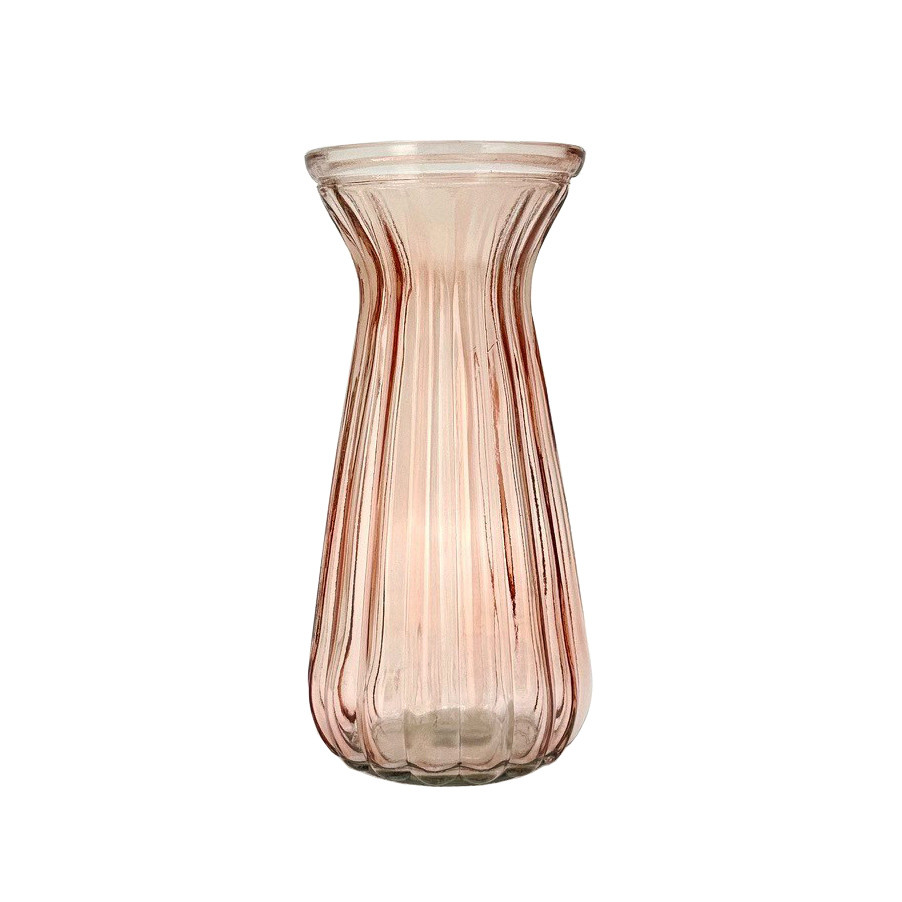 GlassVaseSpray 22.3x10cm Pink (1/12)