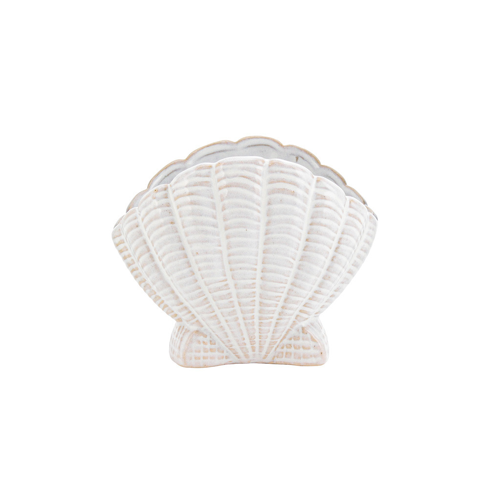 Deco Shell 16.4x11.5x13.2cm - White(1/8)