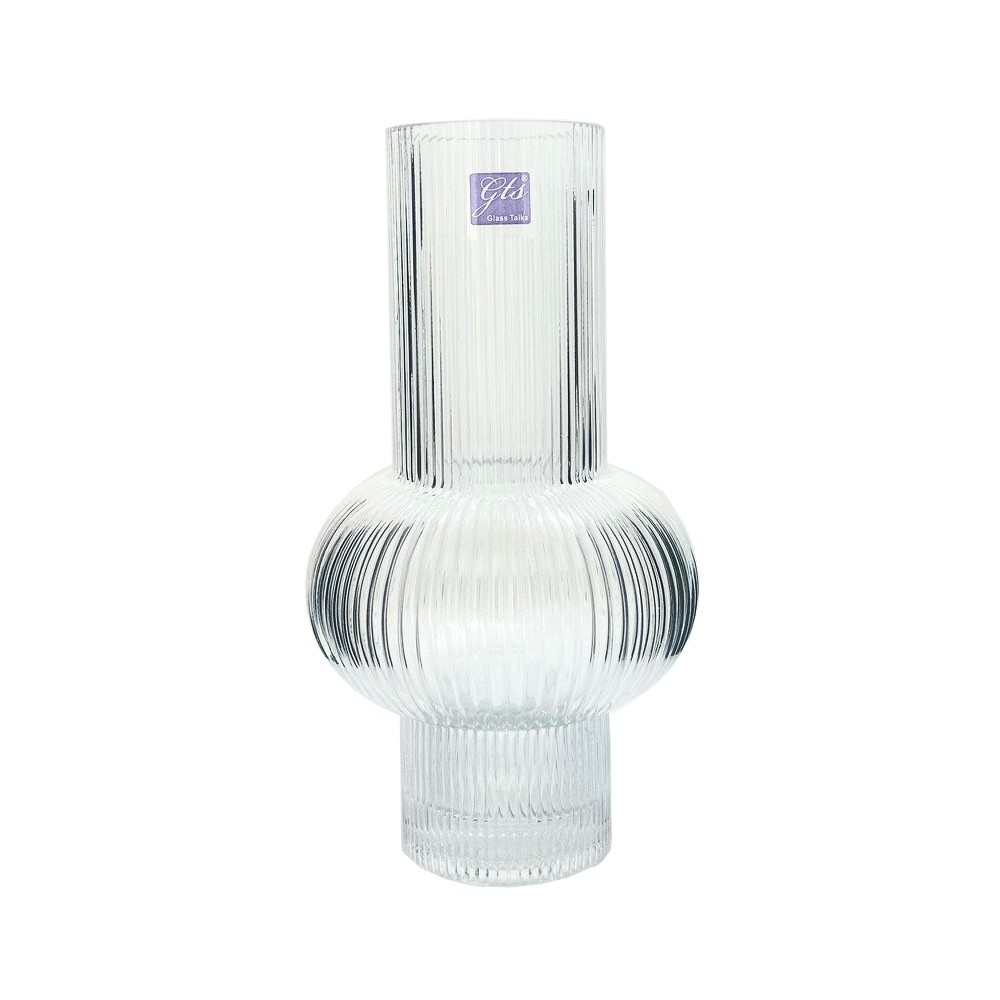 Glass Vase With Line 7.5x25cmH (1/9)