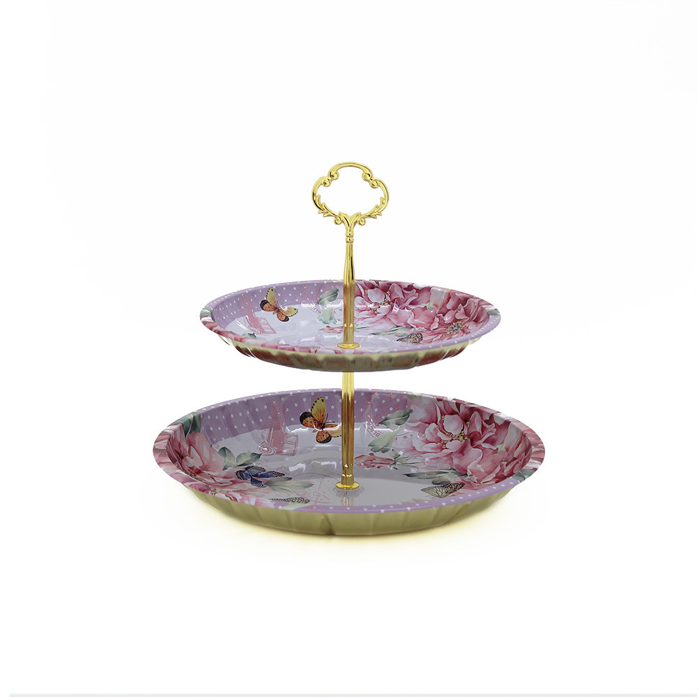 Tin Cake Stand 2 Tiers (36/36)
