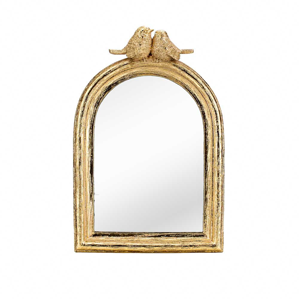 Mirror w/TwoBirds 5x7 Inch - Gold(9/18)