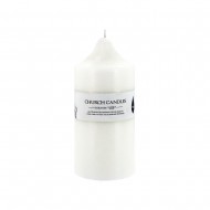 Candle Pillar 10x25cmH - White (6/6)