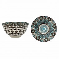 Turkish Style 6.25InchBowlBluePtn(12/36)