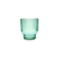 GlassCandleHolder 10x9cm Green (24/24)