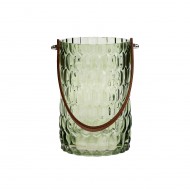 Glass Lantern 12.6x19.7cm1.5L-Grn(8/8)