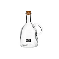 Glass Bottle w/Handle CorkLid550ml(6/18)