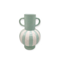 Vase w/Handles 17x17x27.2cm-LtBlue (1/4)