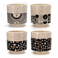 Planter Floral Pattern12x12x12.7cm(4/16)