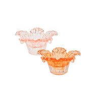 Candle Holder Flower 12.7x6.3cmMix(1/12)