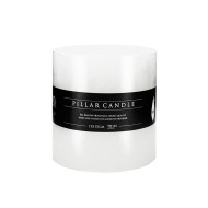Candle PillarFlatTop 6x6 Inch-White(4/4)