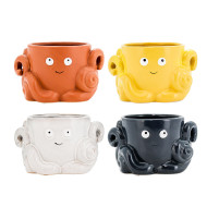 Planter Octopus16.5x13.5x10cm-Mixed-4/12