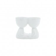 Pot Figure White 15x7.5x12.5cmH (1/18)
