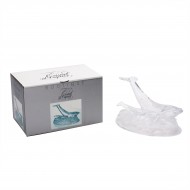 Boutique Lead Crystal Whale Family