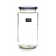 Glass Jar Wht Lid1000ml9.3x18.9cm(24/24)