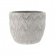 Planter Wave Pattern17.5x15.5cmGrey(6/6)
