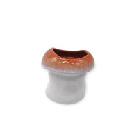 Pot Mushroom 10.4x10x9.8cmBrownRim(4/12)