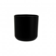 Glass Jar 10x10cmH - Matte Black (36/36)