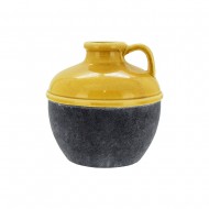 Jar Rd Ceramic 19.5x19.5cm-Mustard(1/4)