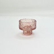 GlassCandleHolder5.2x6.4cm Pink (24/24)