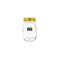 GlassBottleGoldenLid8.5x13.4cm(24/24)