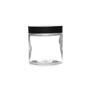Glass Jar Blk Lid 750ml11x12cm (24/24)