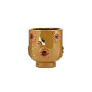 Pot Bee w/Flower11.3x11.2x11.8cm (2/12