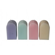 CandleArchShapeSct7x7x13cm4ColAss(12/24)