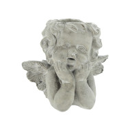 Pot ConcCherub No Hole 25x13x23cmH (1/2)