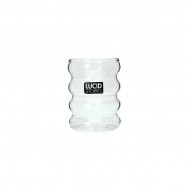 GlassCupBubblHiBorosilicate5x9.9cm(8/48)