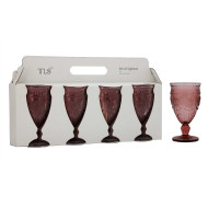 GlassWineSunflowerS/4D9x16.5cmPurpl(1/6)