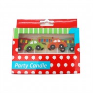 Candle With 5pc Car Deco In Box (36/144)