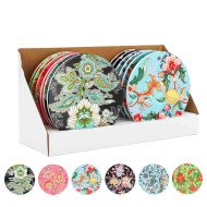 Trivet 20x20cm RoundMixed-Floral(12/12)