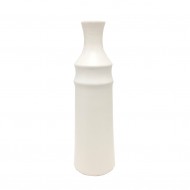 Vase Ceramic Urn 10x10x33.4cm-Wht(1/6)