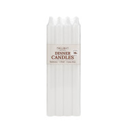 Candle Dinner 10 Inch 4/Pk White(24/48)