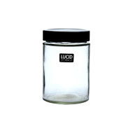 GlassBottleBlkLid500ml8.5x13cm(24/24)