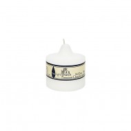 Candle Church 9x9cm  - White (8/24)