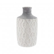 Vase Rd Ceramic 16x28.5cm - White (1/4)