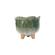 Pot Tulip 8.2x8.2x7.1cm - Green (6/48)