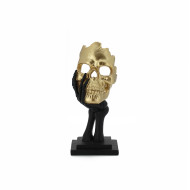 Deco-Skeleton 13x11.5x29cm-Blk&Gold(1/8)