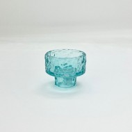 GlassCandleHolder5.2x6.4cm Blue (24/24)