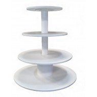 Display Stand 4 Tiers Rd Wht(1/1) 122cmH
