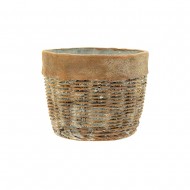 PlanterWickerPattern15.5x12-Beige(12/12)